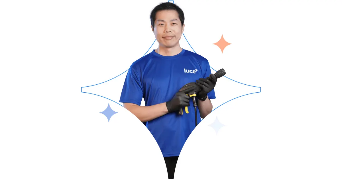 Luce handyman holding a drill